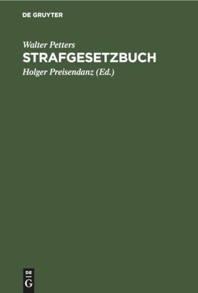 Strafgesetzbuch