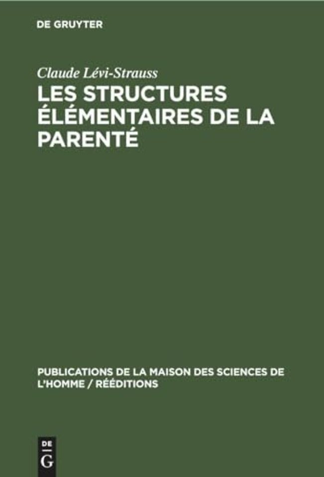 Les Structures Elementaires de la Parente