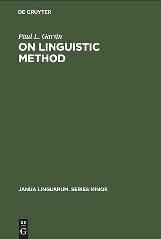 On Linguistic Method – Selected Papers