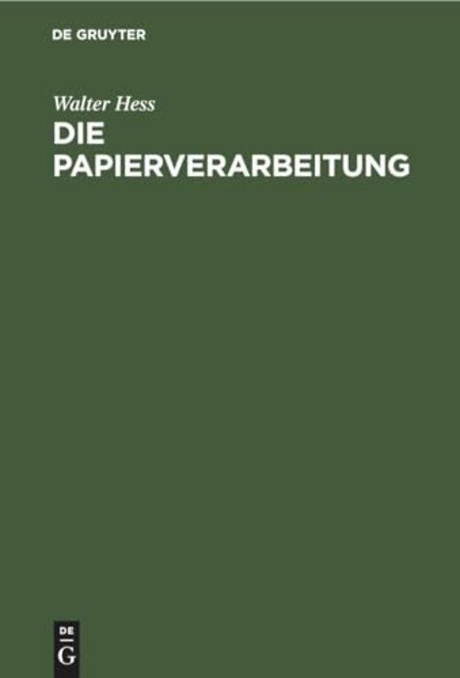 Die Papierverarbeitung – Ein Praktisches Handbuch für die Veredelung des Papiers und das gesamte Gebiet der papierverarbeitenden Industrie. Unter M