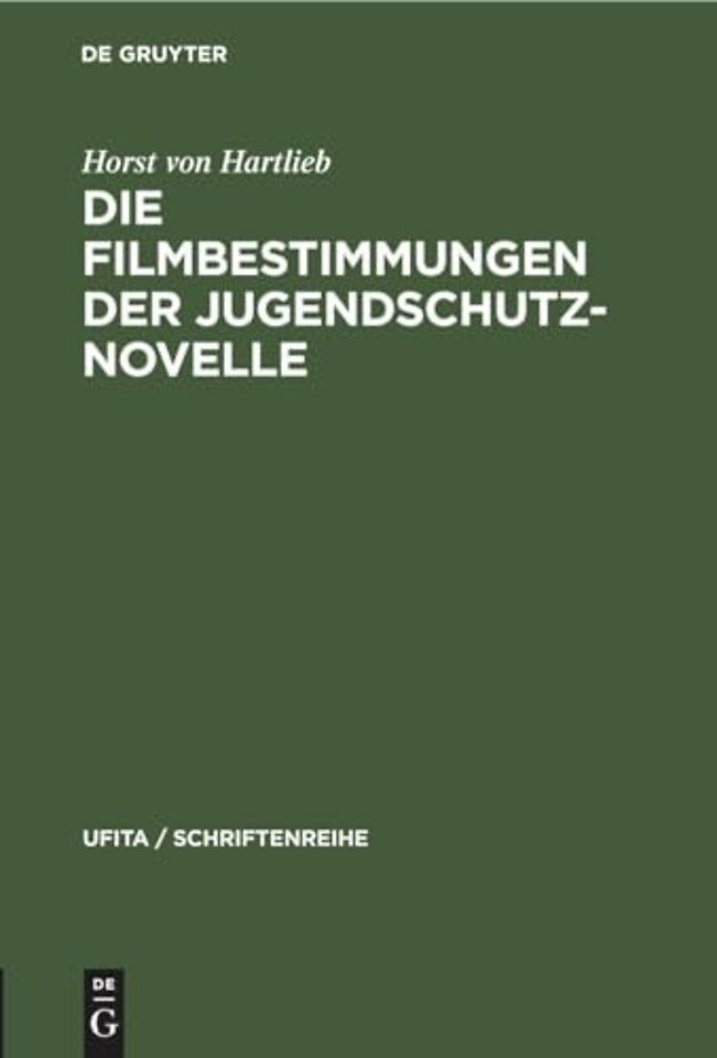 Die Filmbestimmungen Der Jugendschutznovelle