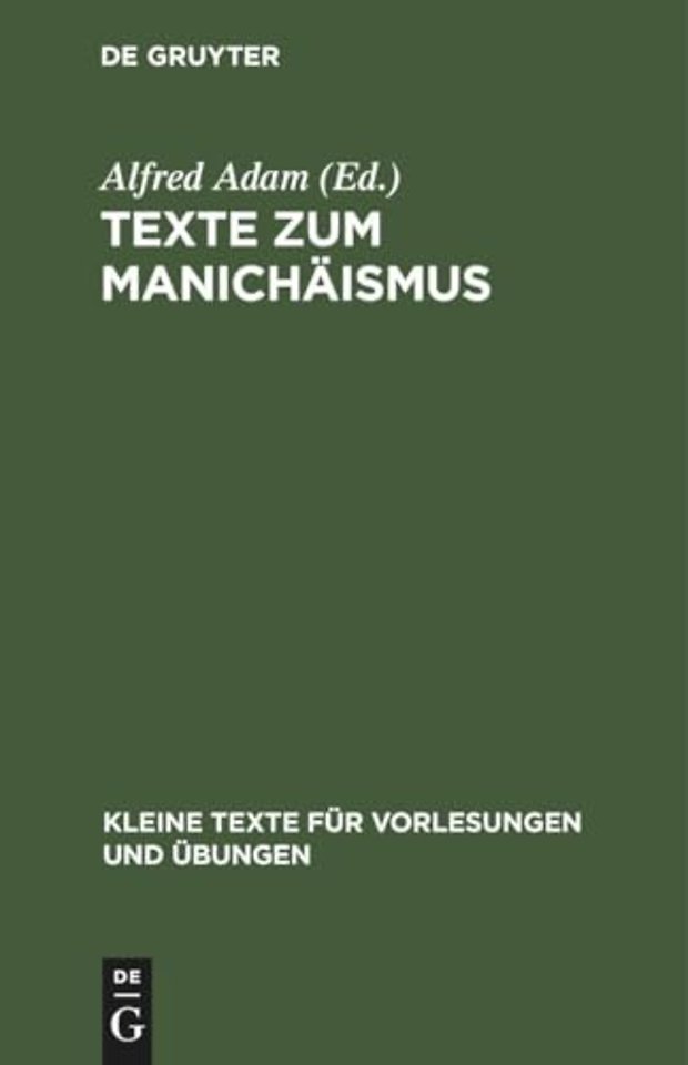 Texte zum Manichäismus