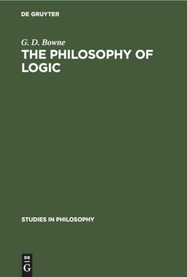 The Philosophy of Logic – 1880–1908