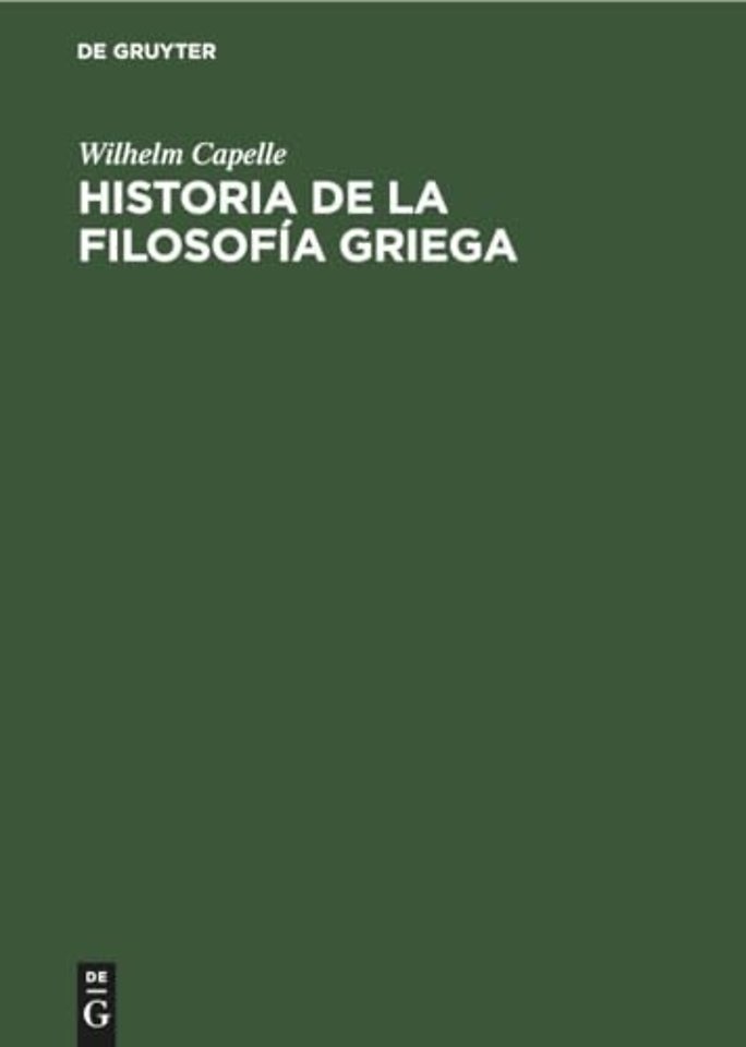 Historia de la filosofía griega