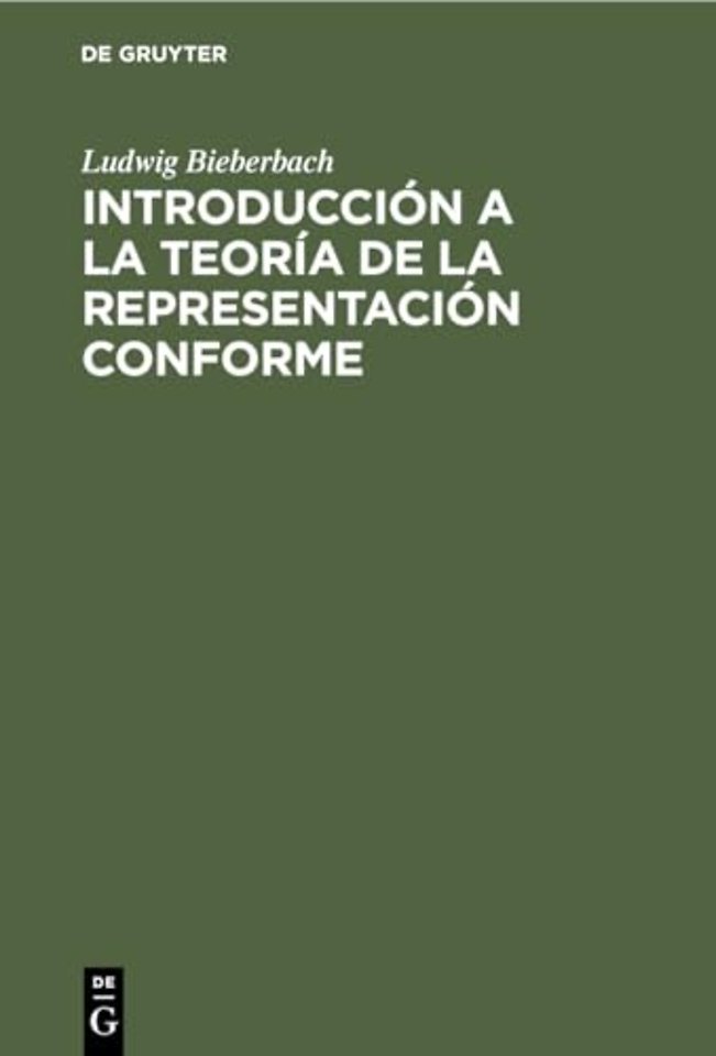 Introduccion a la Teoria de la Representacion Conforme