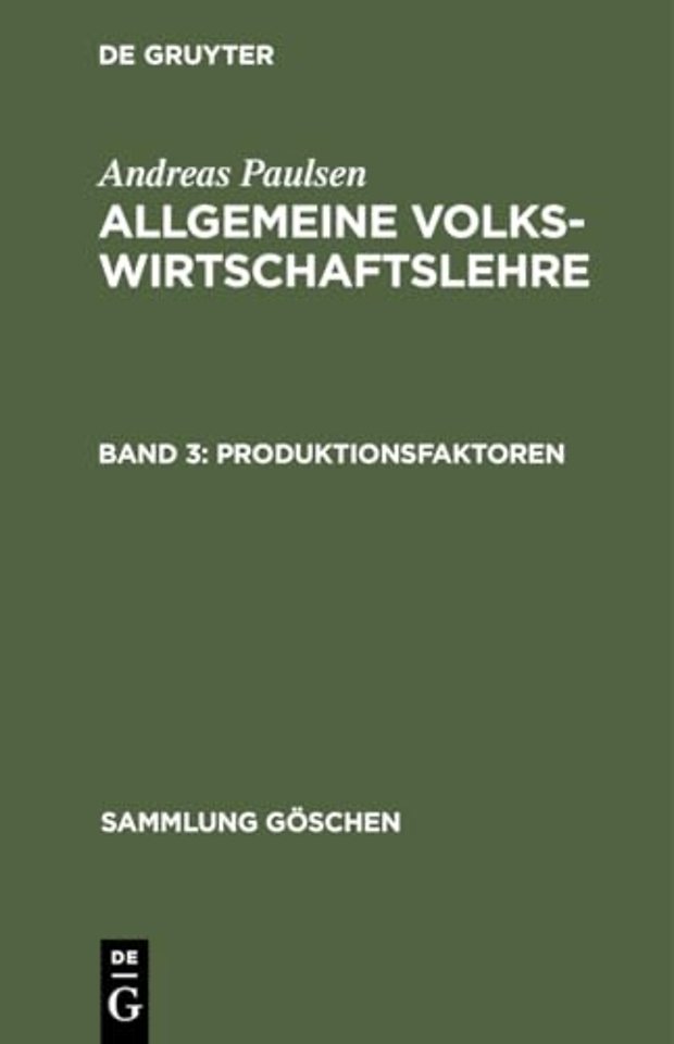 Produktionsfaktoren