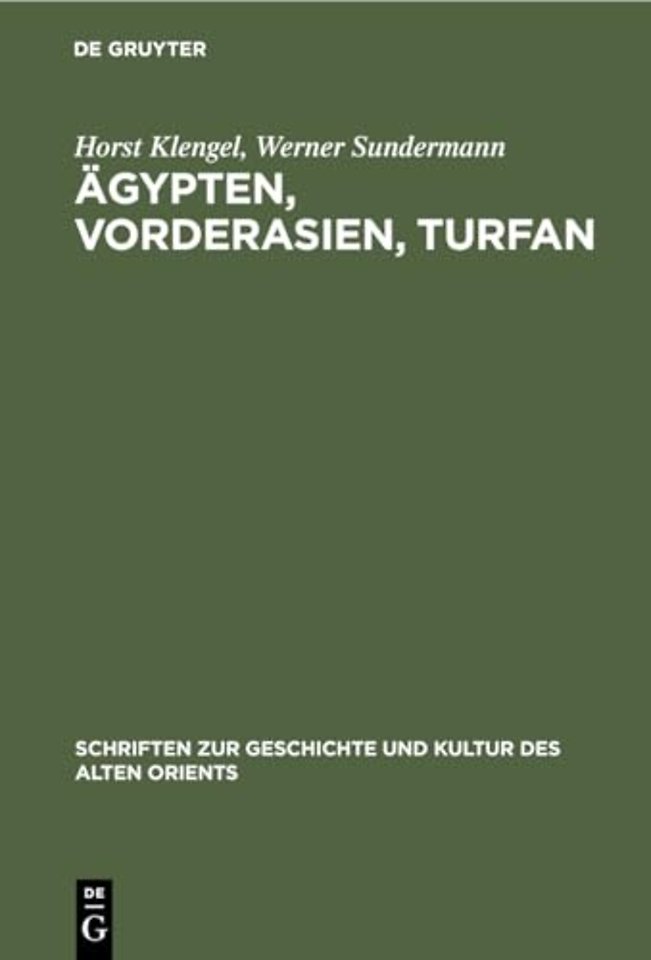 Agypten, Vorderasien, Turfan