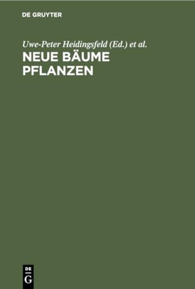 Neue Baume Pflanzen