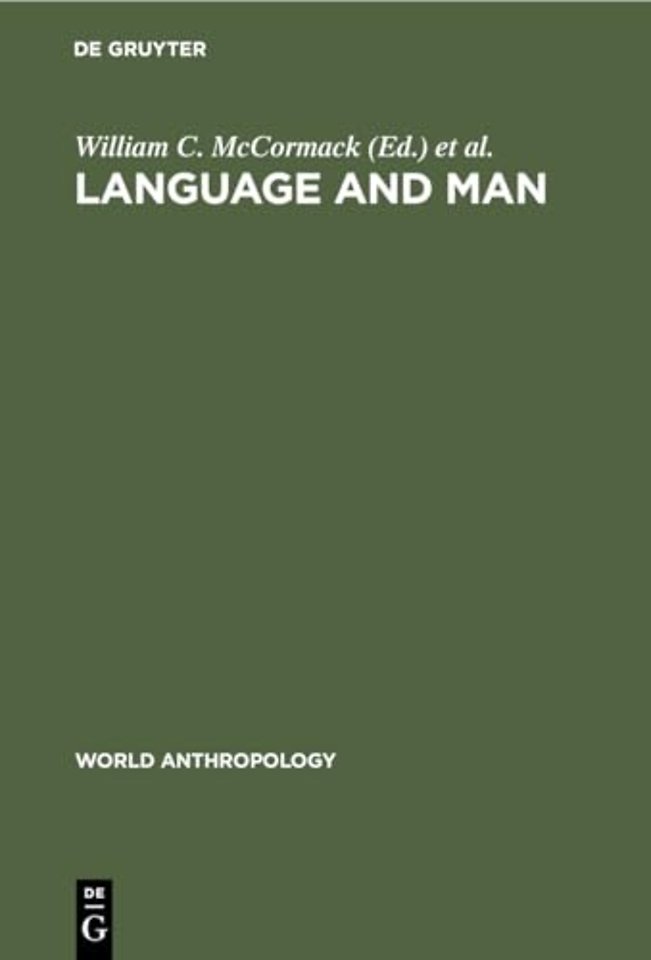 Language and Man – Anthropological Issues