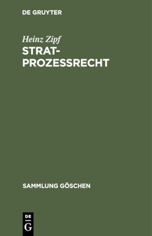 Stratprozeβrecht