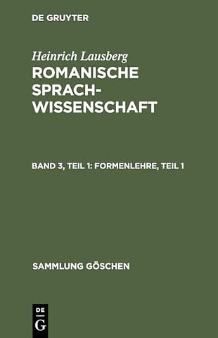 Formenlehre, Teil 1