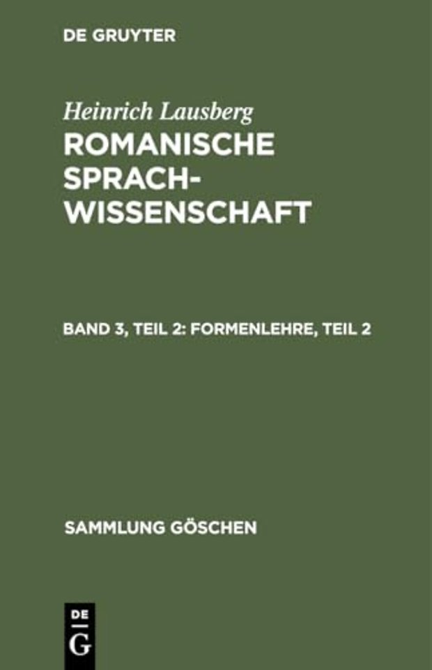 Formenlehre, Teil 2