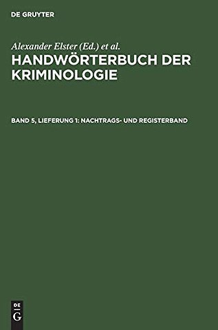 Nachtrags– und Registerband