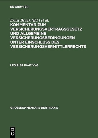 §§ 16–42 Vvg
