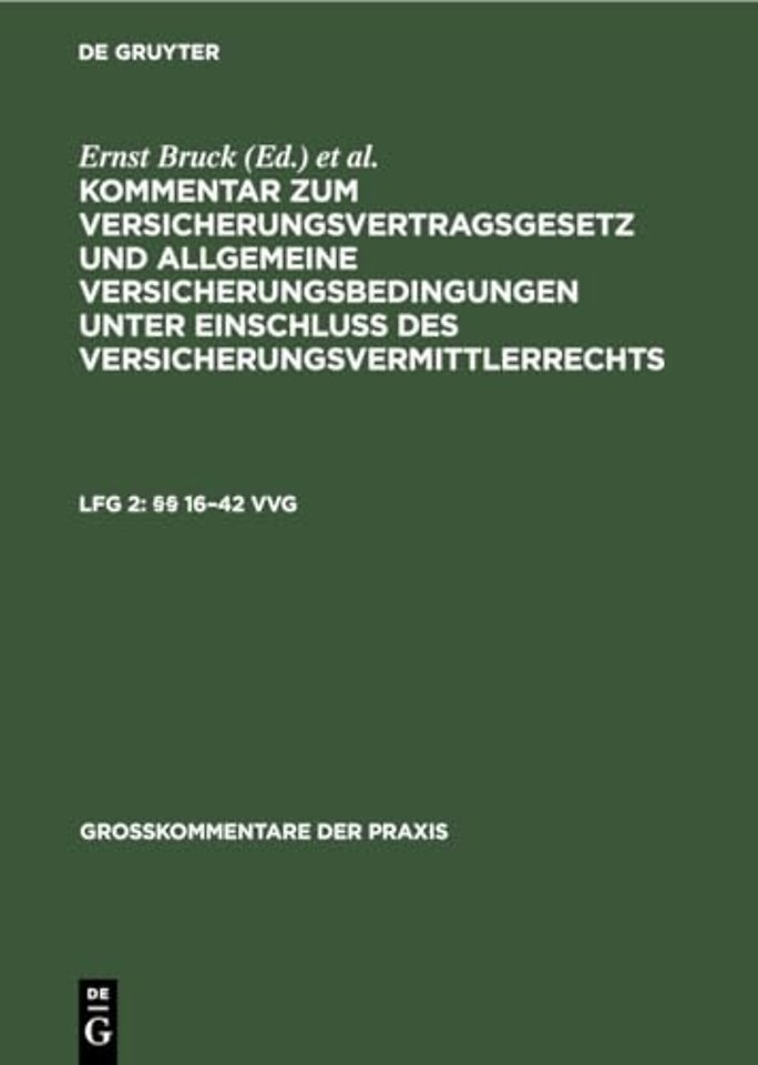 §§ 16–42 Vvg