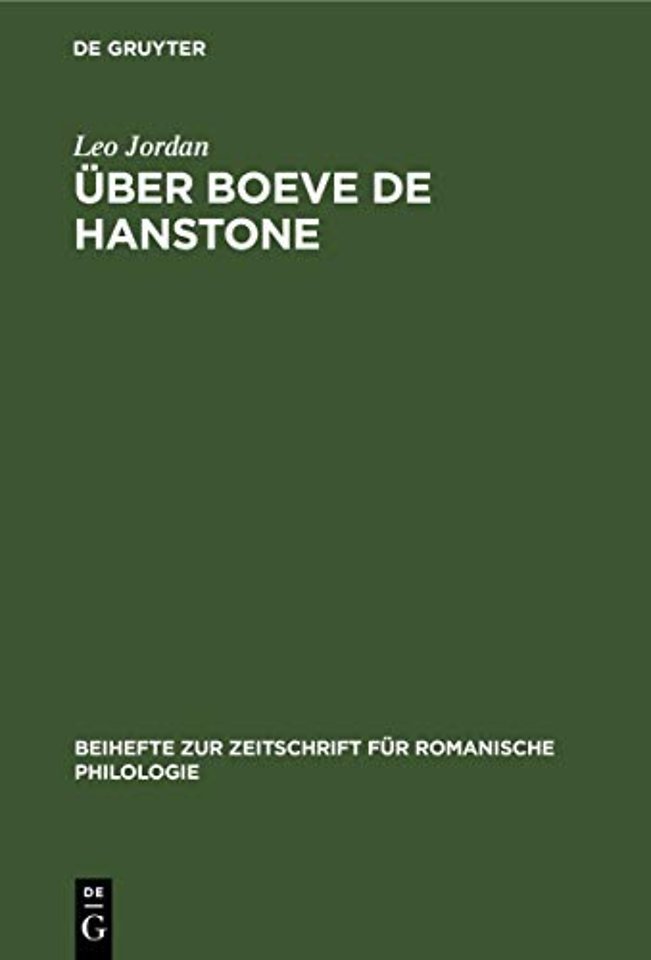 Über Boeve de Hanstone