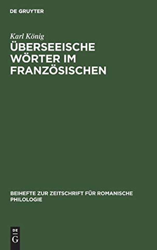 Überseeische Wörter im Französischen – (16.–18. Jahrhundert)