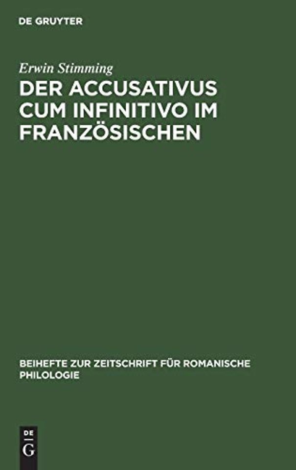 Der Accusativus cum infinitivo im Französischen