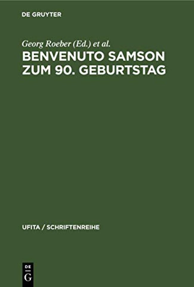 Benvenuto Samson zum 90. Geburtstag