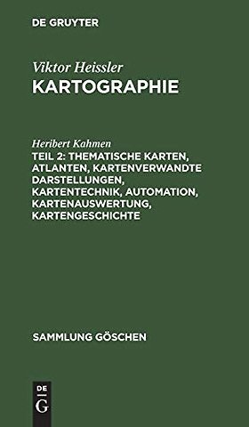 Thematische Karten, Atlanten, kartenverwandte Darstellungen, Kartentechnik, Automation, Kartenauswertung, Kartengeschichte