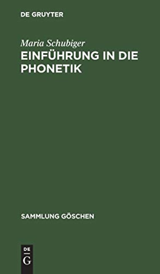 Einführung in die Phonetik