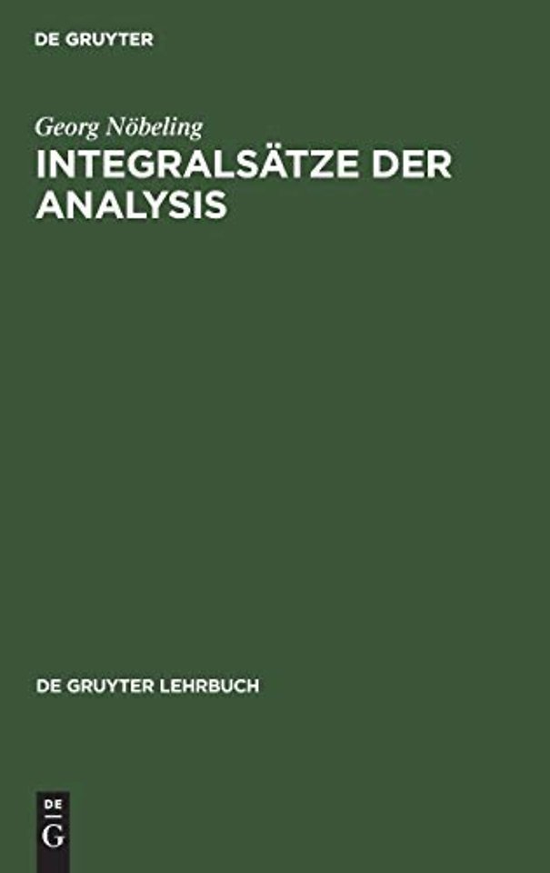 Integralsätze der Analysis