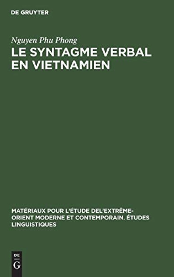 Le syntagme verbal en vietnamien