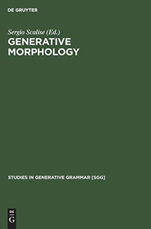Generative Morphology