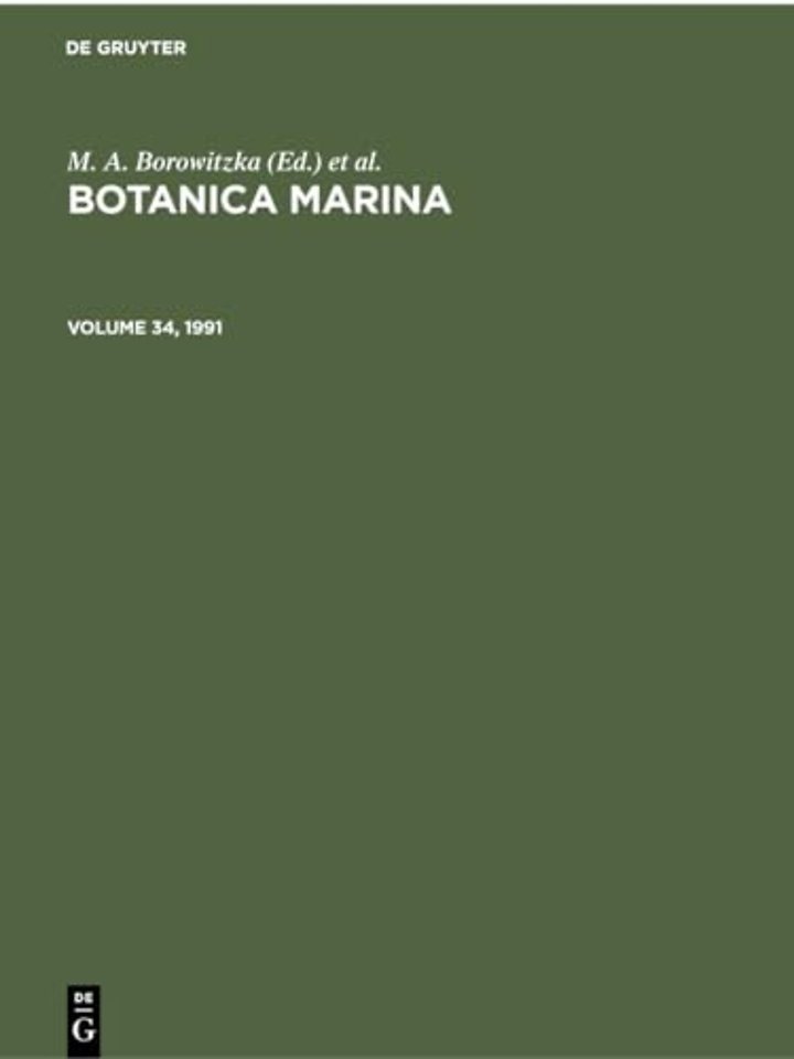 Botanica Marina. Volume 34, 1991