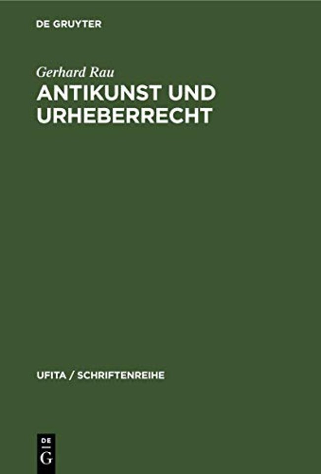 Antikunst und Urheberrecht – Überlegungen zum urheberrechtlichen Werkbegriff