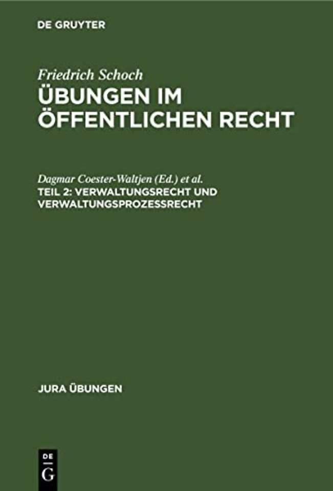 Verwaltungsrecht Und Verwaltungsprozessrecht