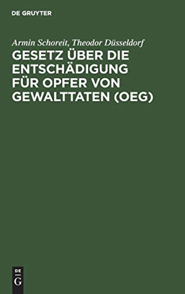 Gesetz über die Entschädigung für Opfer von Gewa – Kommentar