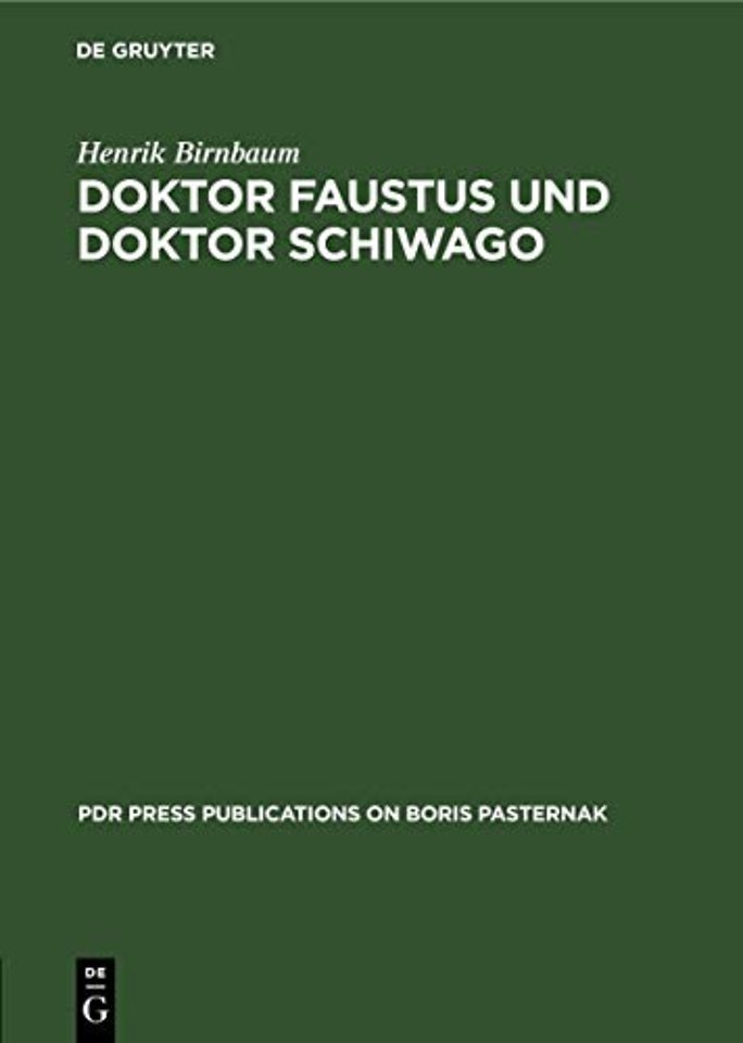 Doktor Faustus und Doktor Schiwago – Versuch über zwei Zeitromane aus Exilsicht