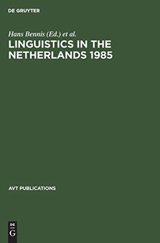Linguistics in the Netherlands 1985