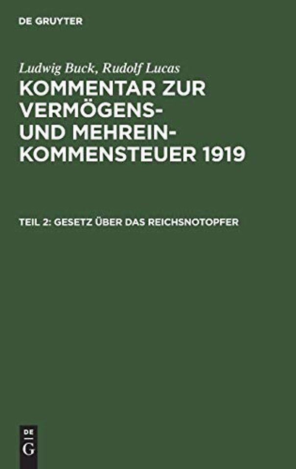 Gesetz über das Reichsnotopfer