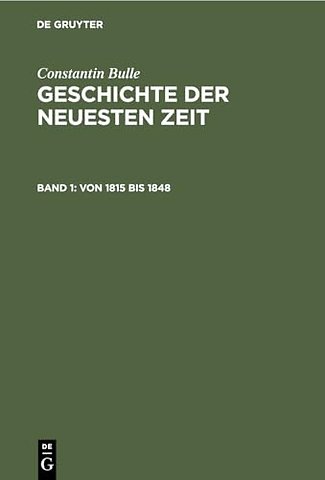 Von 1815 bis 1848