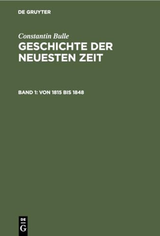 Von 1815 Bis 1848