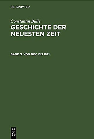 Von 1863 bis 1871