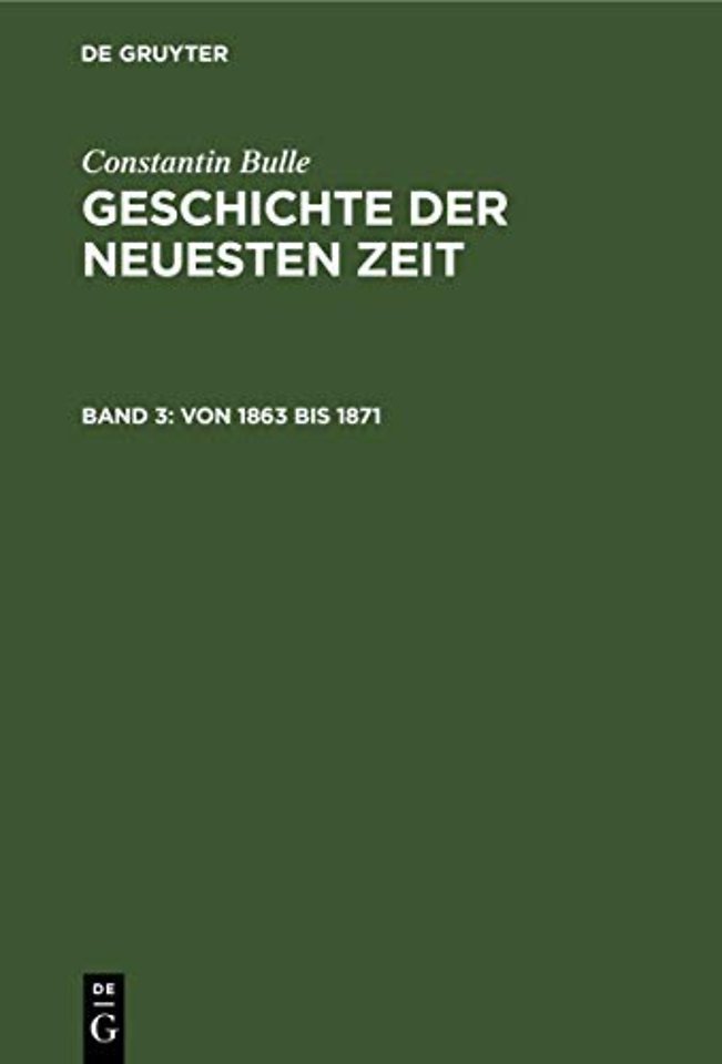 Von 1863 bis 1871