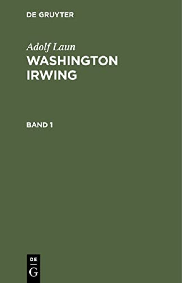Washington Irwing. Band 1