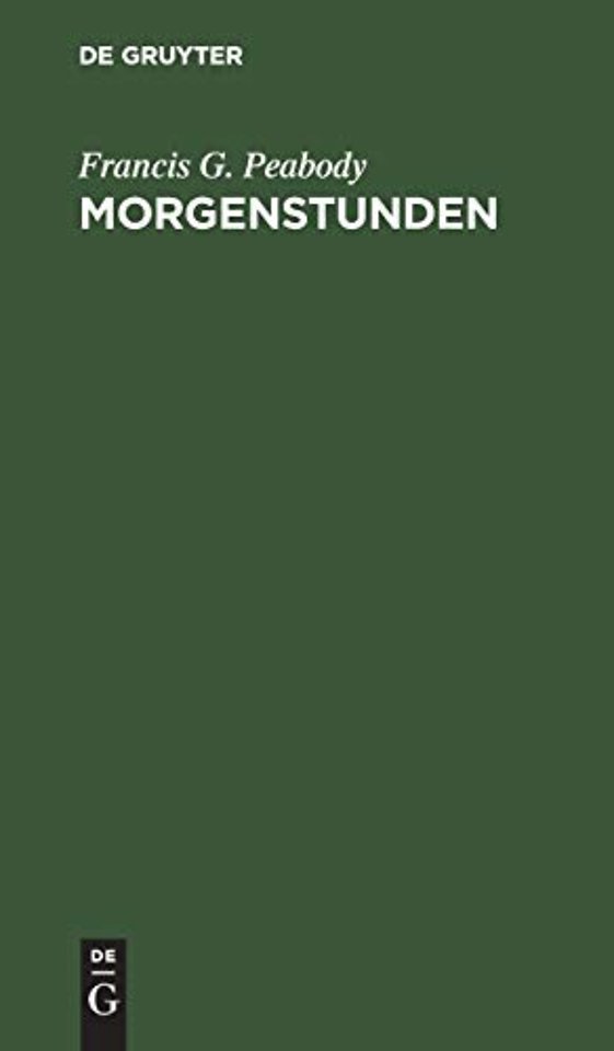 Morgenstunden – Neue Folge der Morgenandachten. Religiöse Betrachtungen