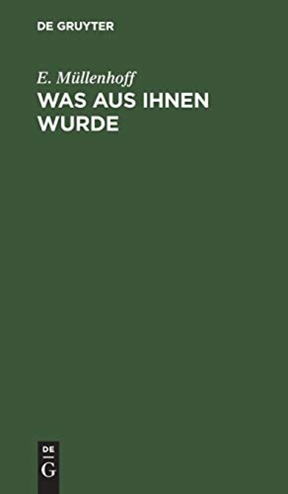Was aus ihnen wurde – Novellen