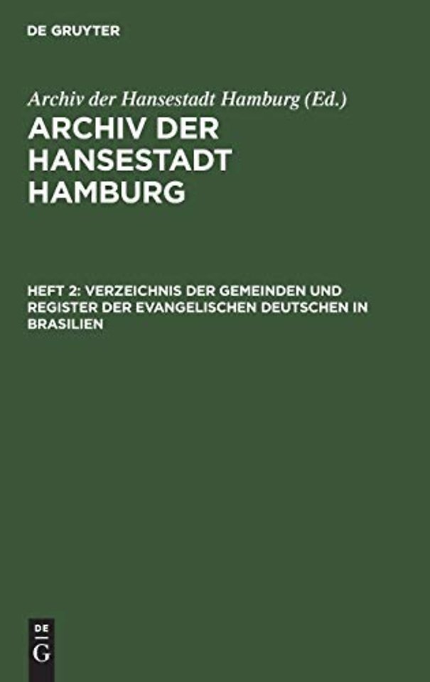 Verzeichnis der Gemeinden und Register der evangelischen Deutschen in Brasilien