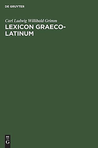 Lexicon Graeco–Latinum – In libros Novi Testamenti