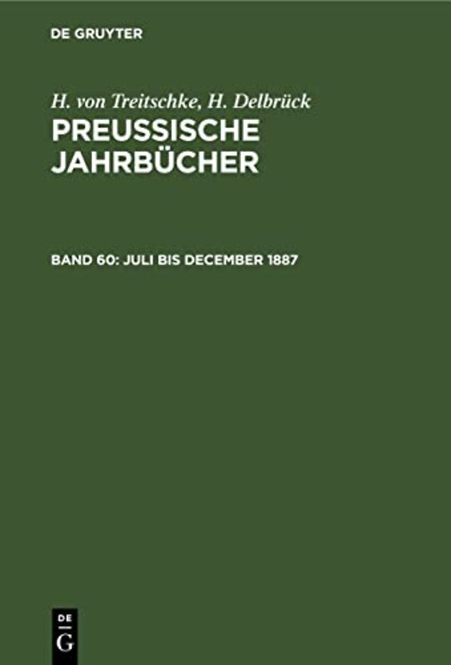 Juli bis December 1887