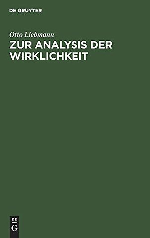 Zur Analysis der Wirklichkeit – Eine Erörterung der Grundproblemen der Philosophie