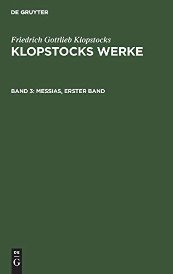 Messias, erster Band