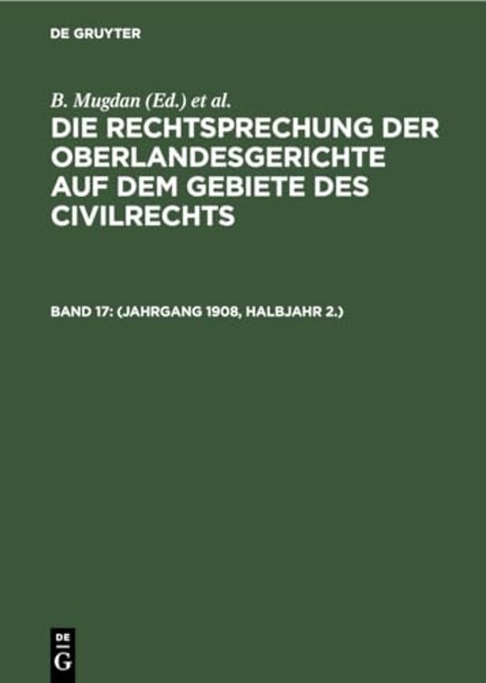 (Jahrgang 1908, Halbjahr 2.)