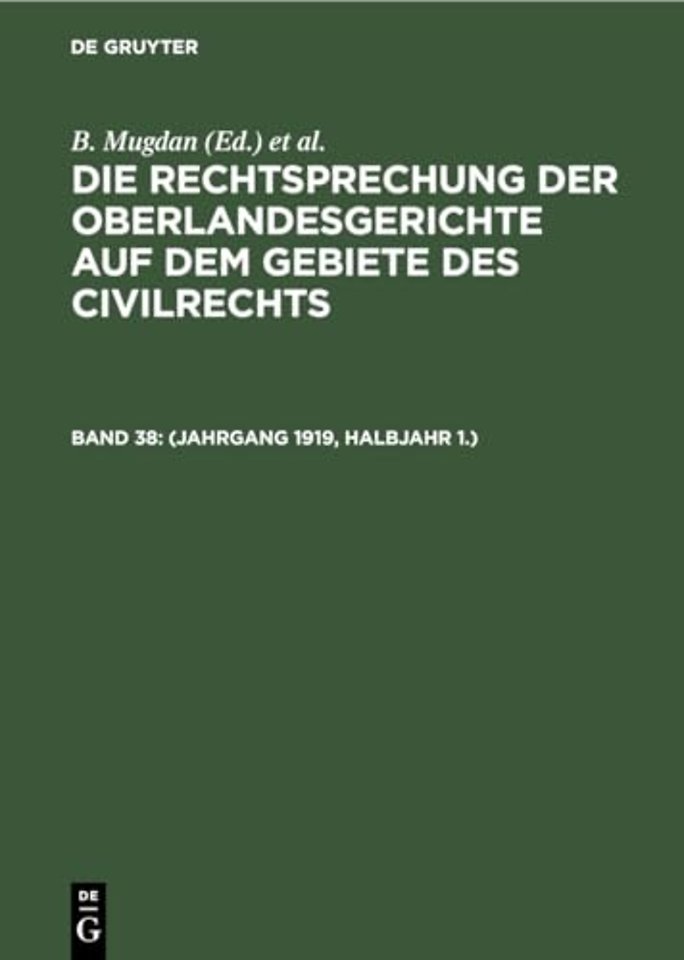 (Jahrgang 1919, Halbjahr 1.)