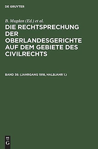 (Jahrgang 1918, Halbjahr 1.)